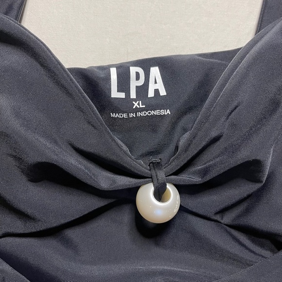 LPA Greta One Piece Large Elegant Black One-Piece Swimsuit - Picture 3 of 6